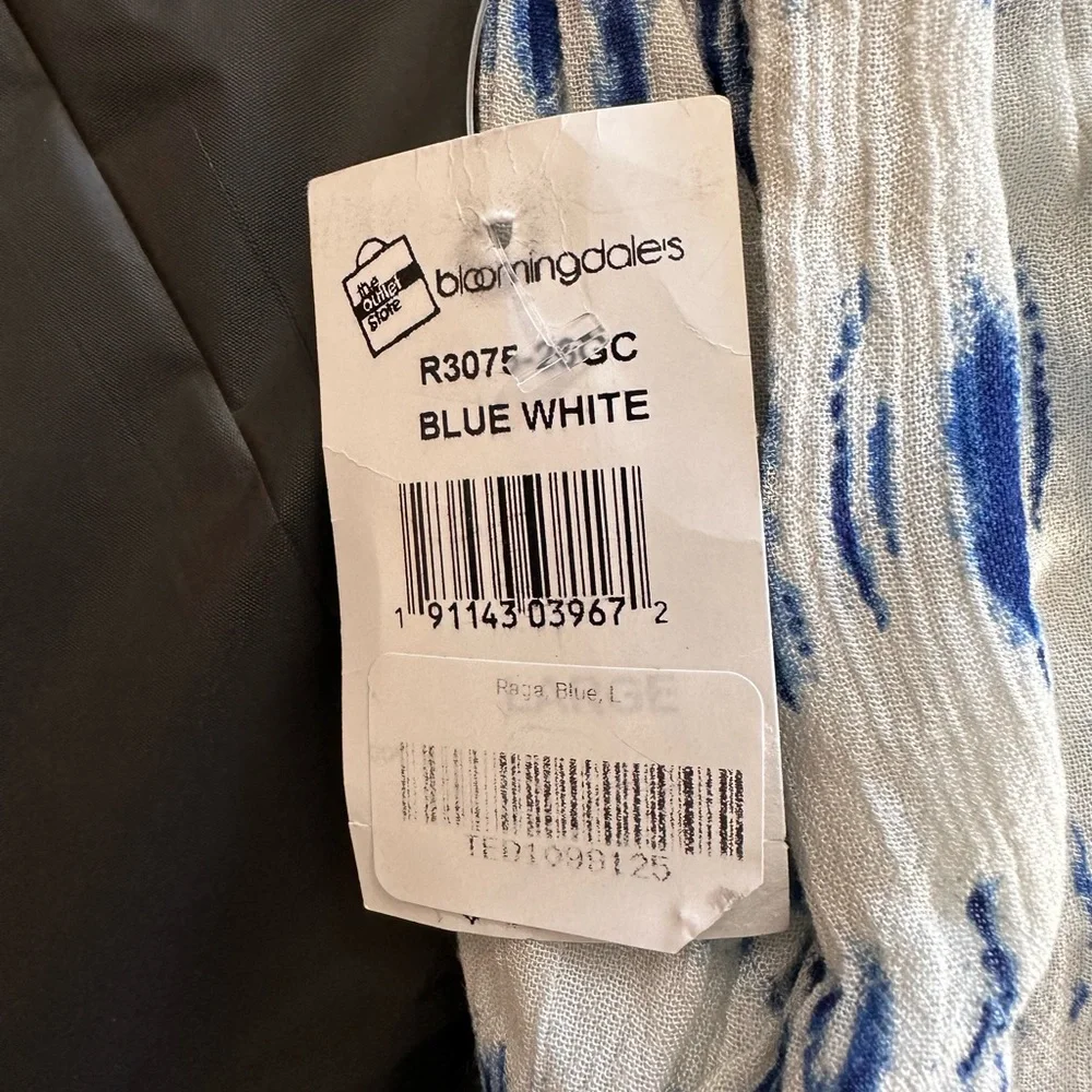 RAGA Blue and White Patterned Mini Skirt - Picture 4 of 10